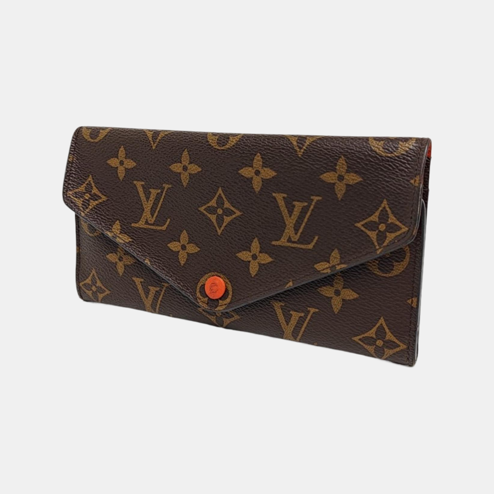 JOSÉPHINE Monogram Coated Canvas Brown Wallet