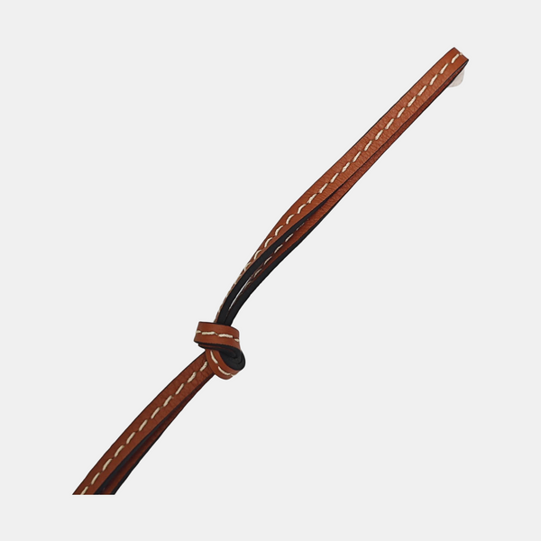 Leather Bag Charm Brown