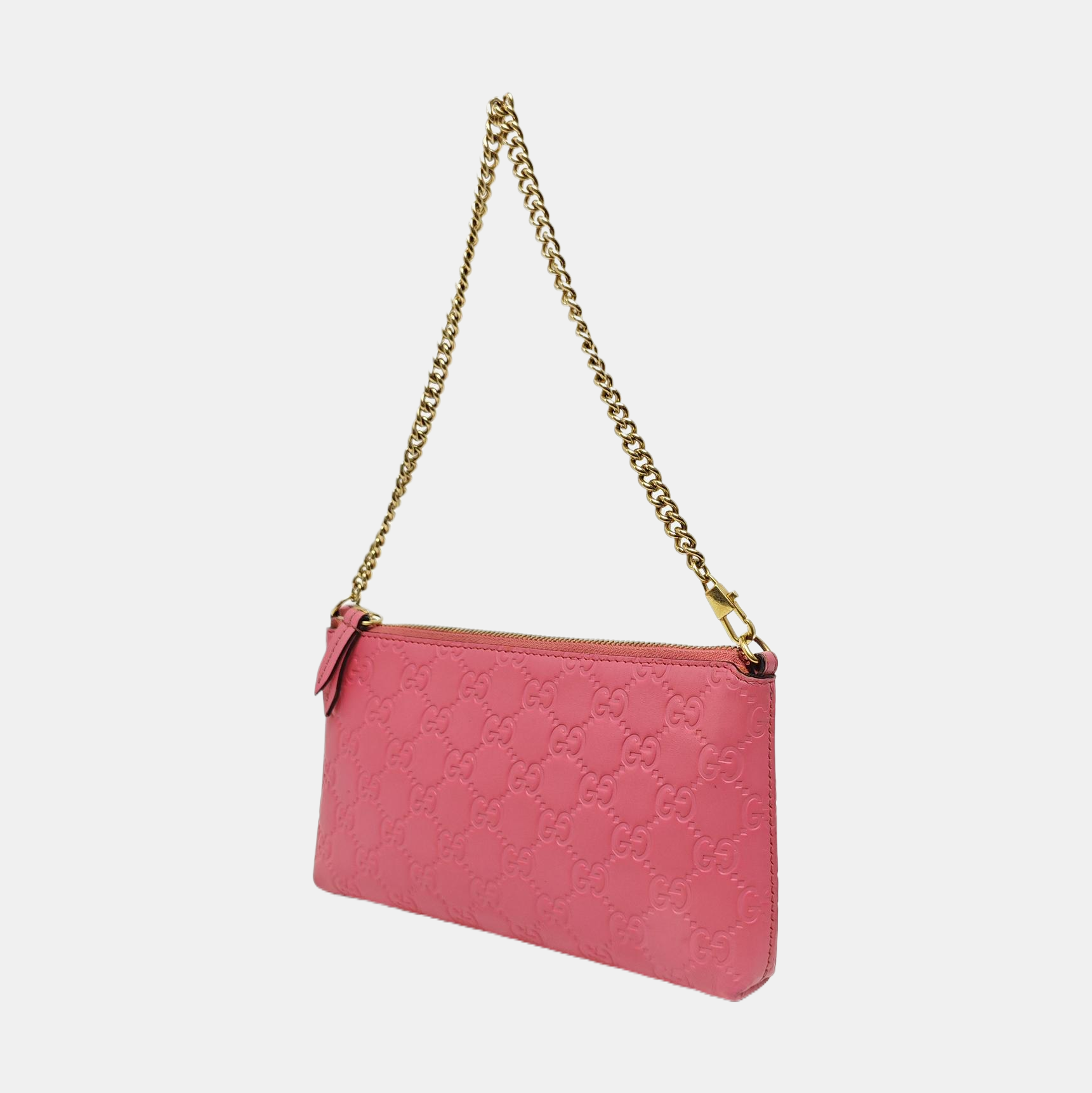Monogram Calfskin Top Handle Bag Pink