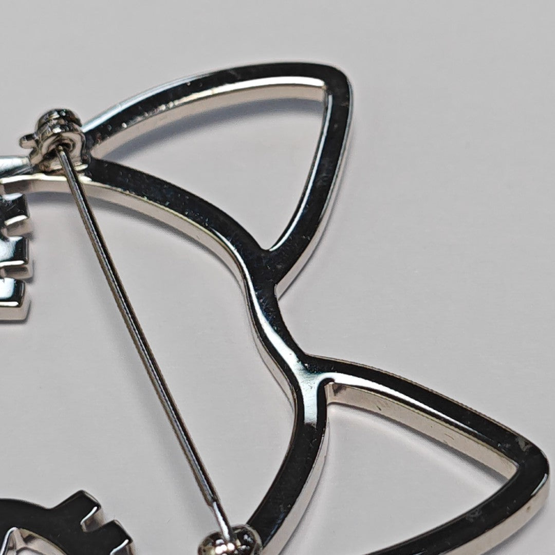 Metal Silver Brooch