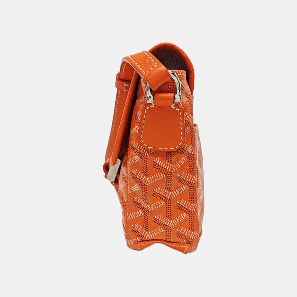 Coated Canvas Shoulder Bag Orange