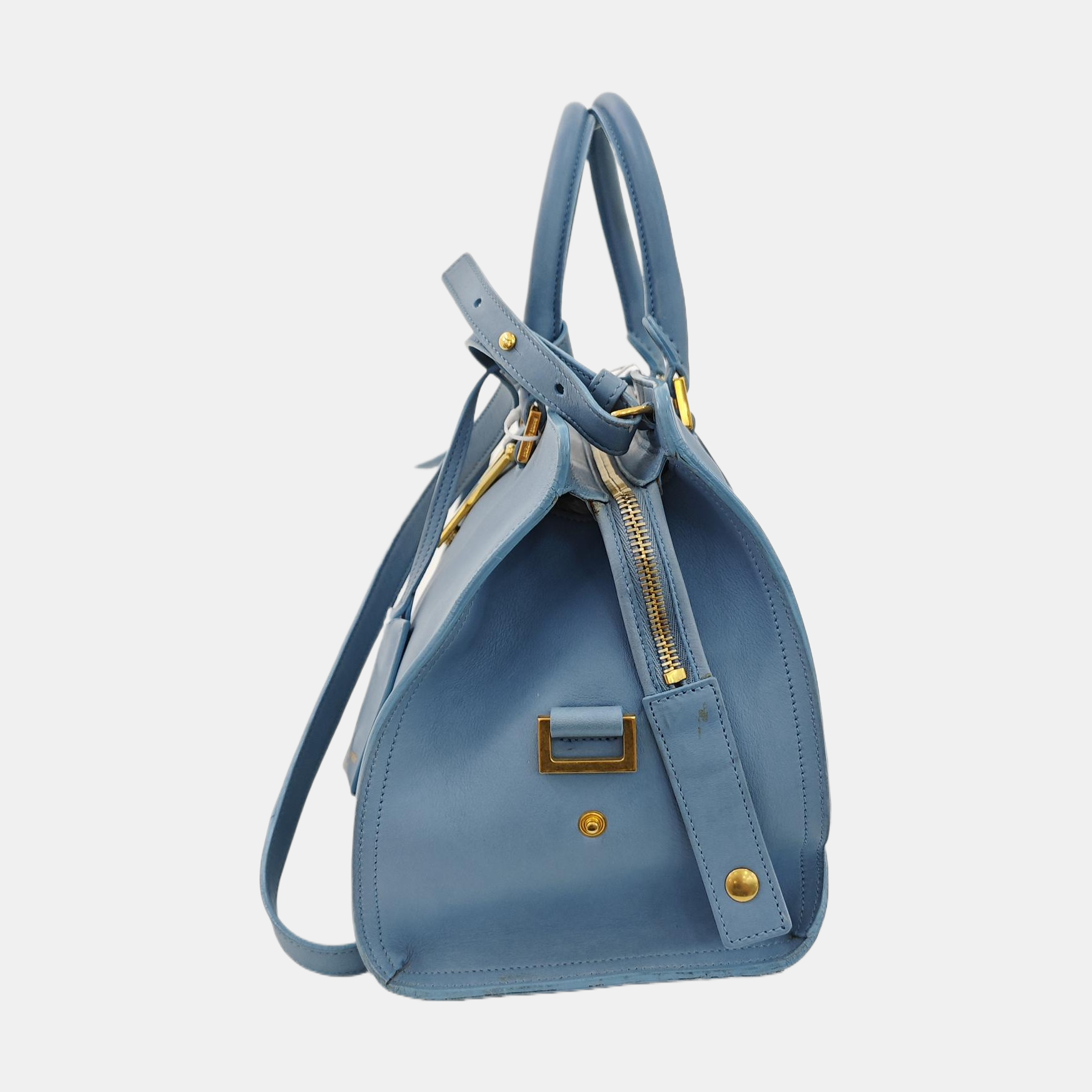 CHYC Y LIGNE Small Calfskin Blue