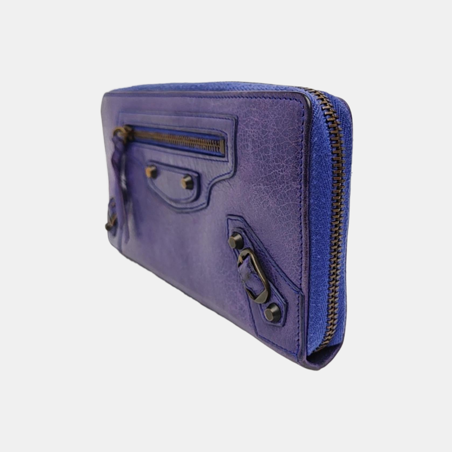 Classic City Lambskin Purple Wallet