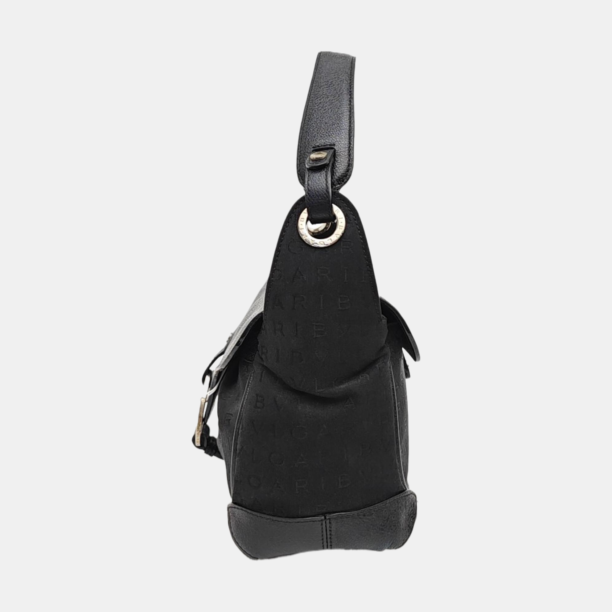 Canvas Top Handle Bag Black