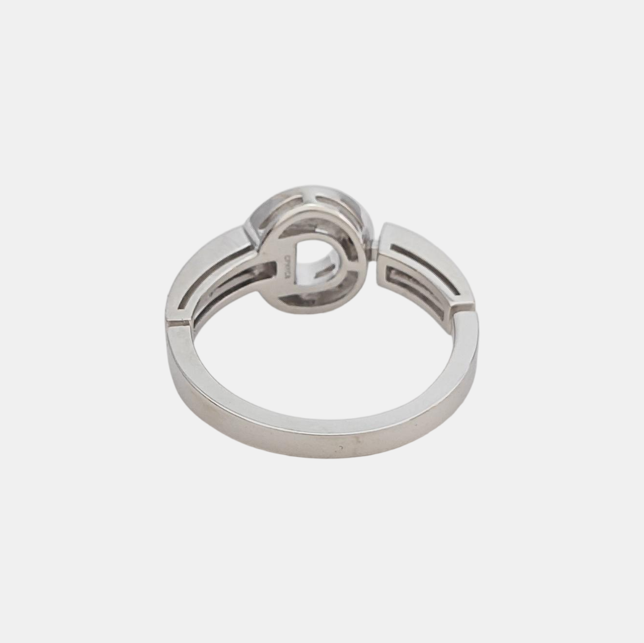 BVLGARI BVLGARI 18k White Gold Silver Ring EU 56