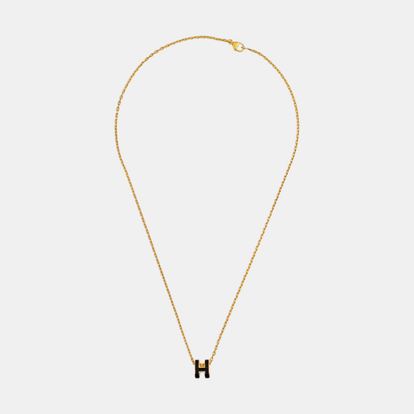 Pop H Metal Gold Necklace