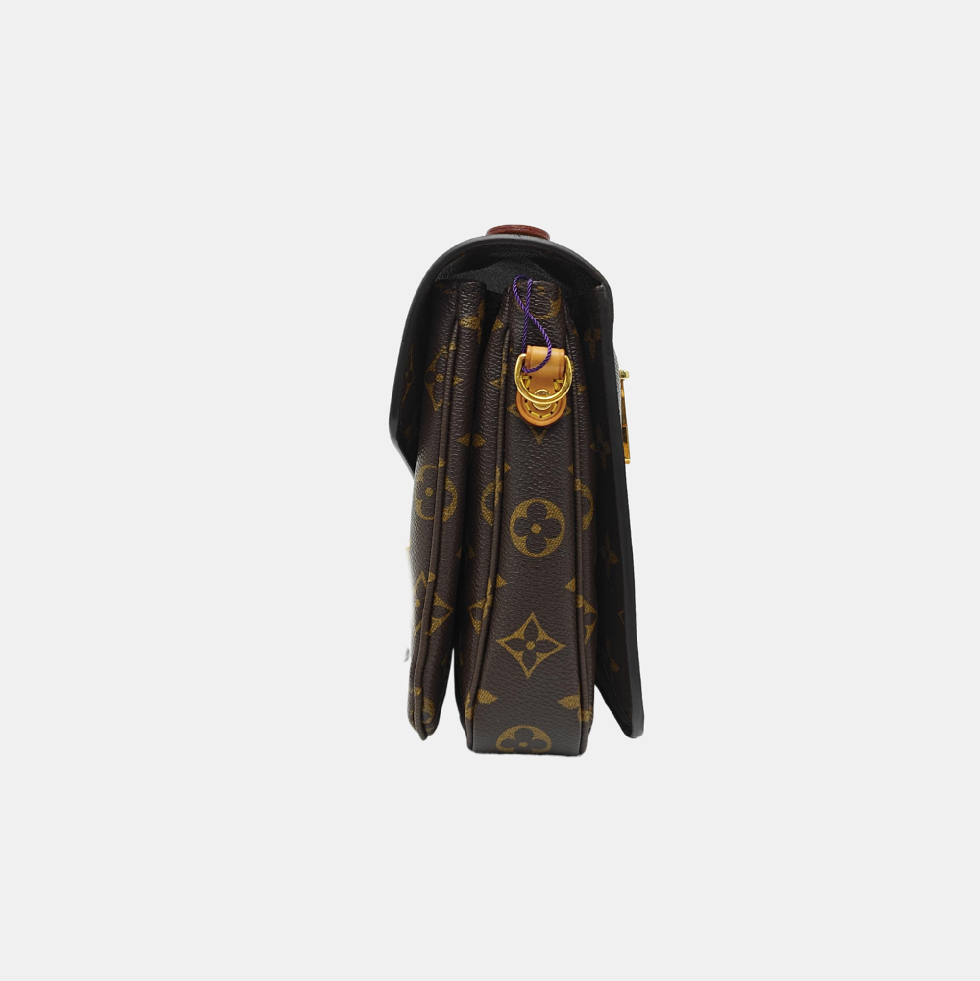 MÉTIS MM Monogram Coated Canvas Brown