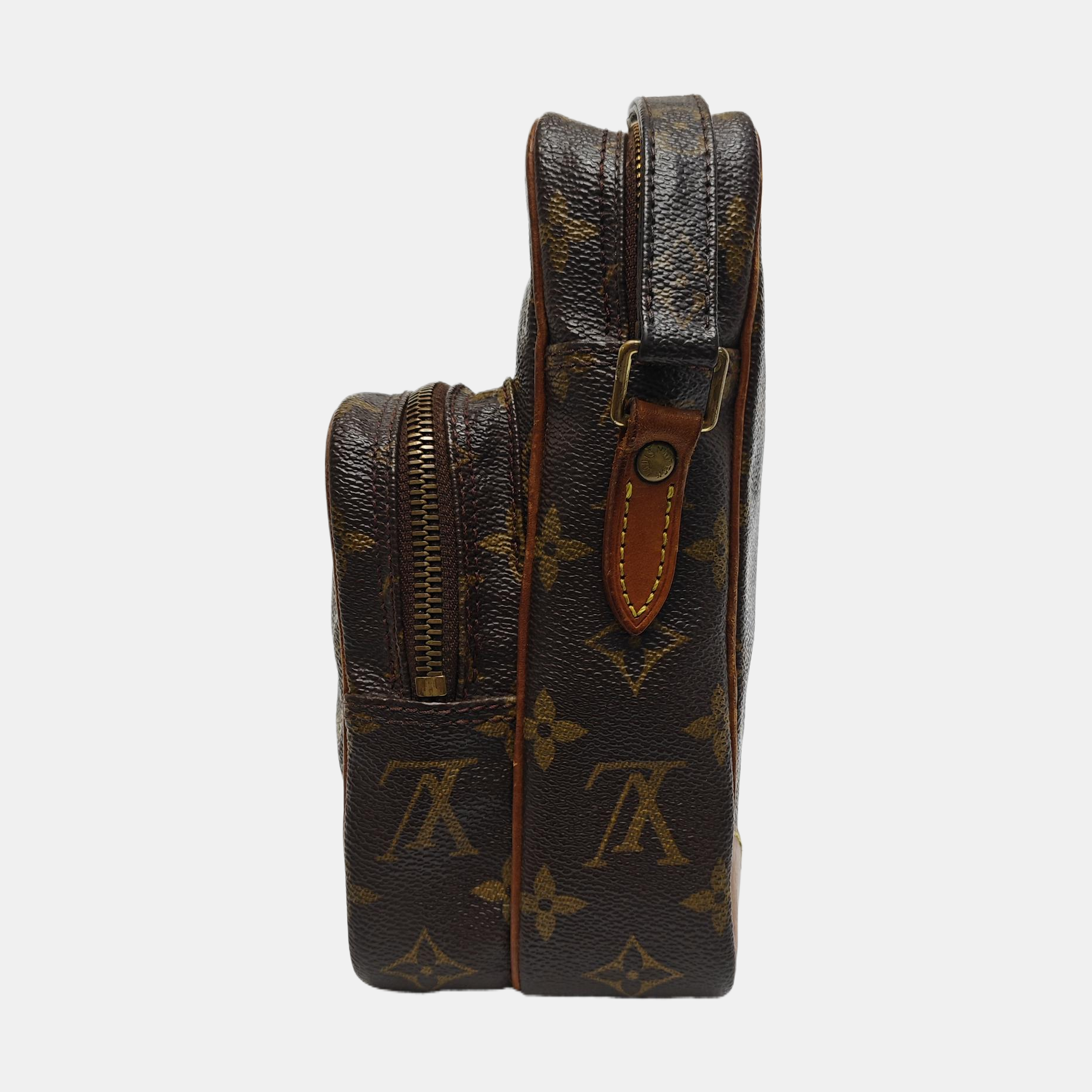 AMAZON Monogram Coated Canvas Brown