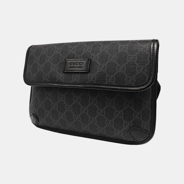 Neo Vintage Monogram Coated Canvas Black