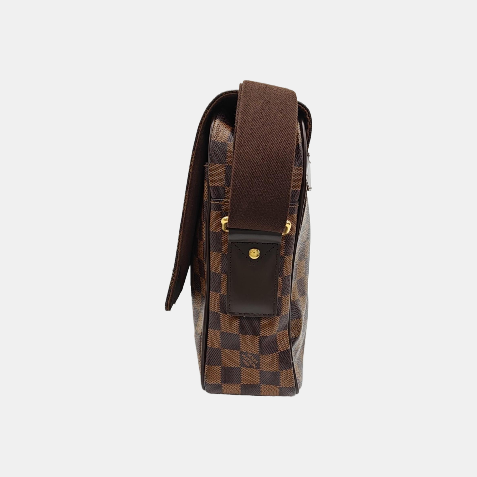 SHELTON MM Damier Ebene Coated Canvas Brown