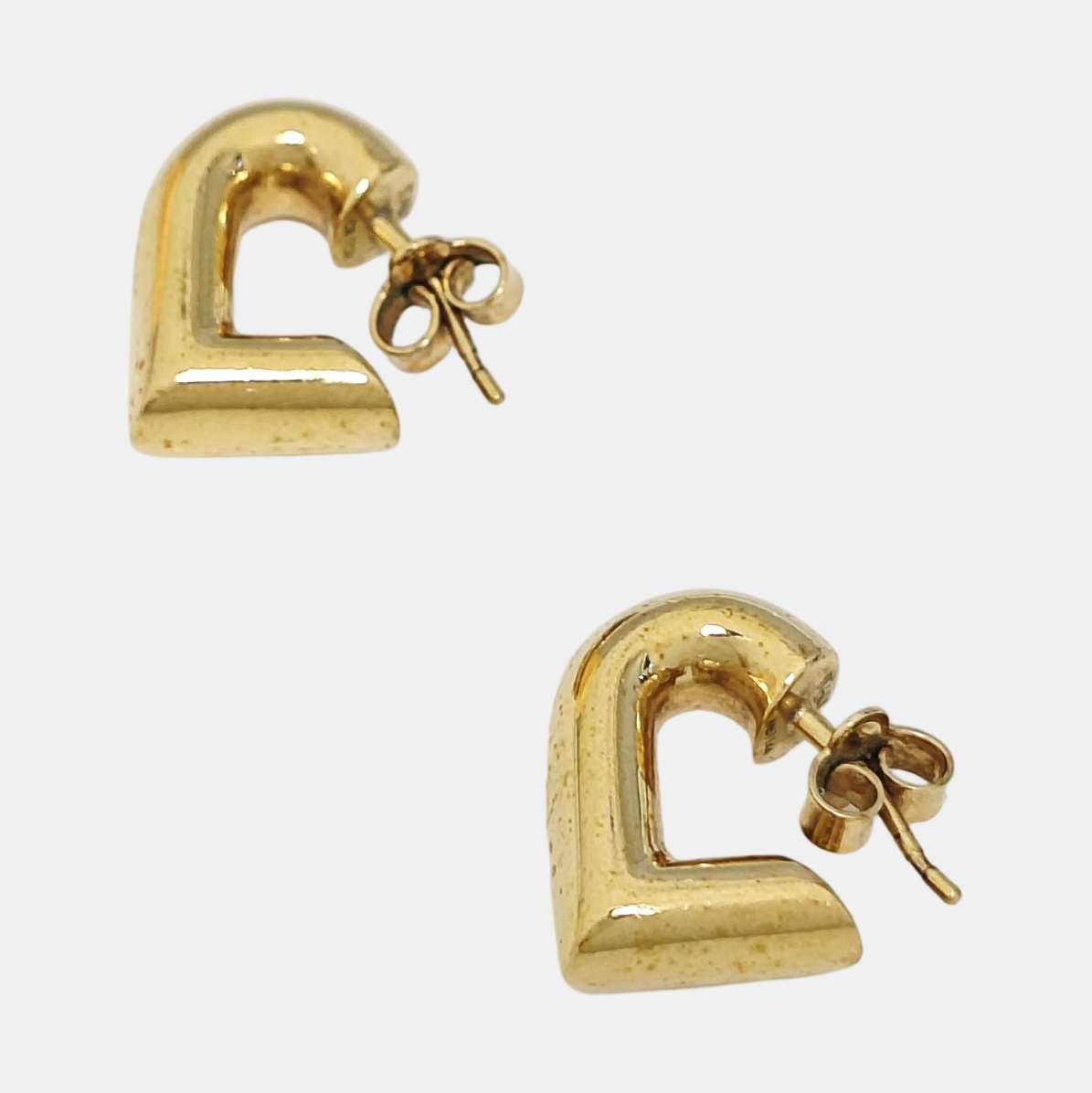 Metal Gold Stud Earrings