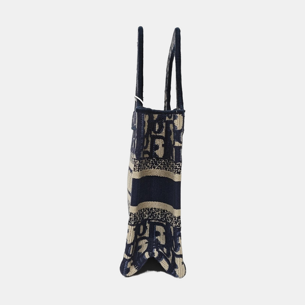 Authenticated pre-owned  Book Tote Mini Oblique Canvas Blue - Tote Bag at Looply