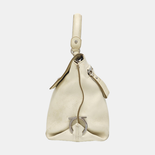 Calfskin Shoulder Bag White