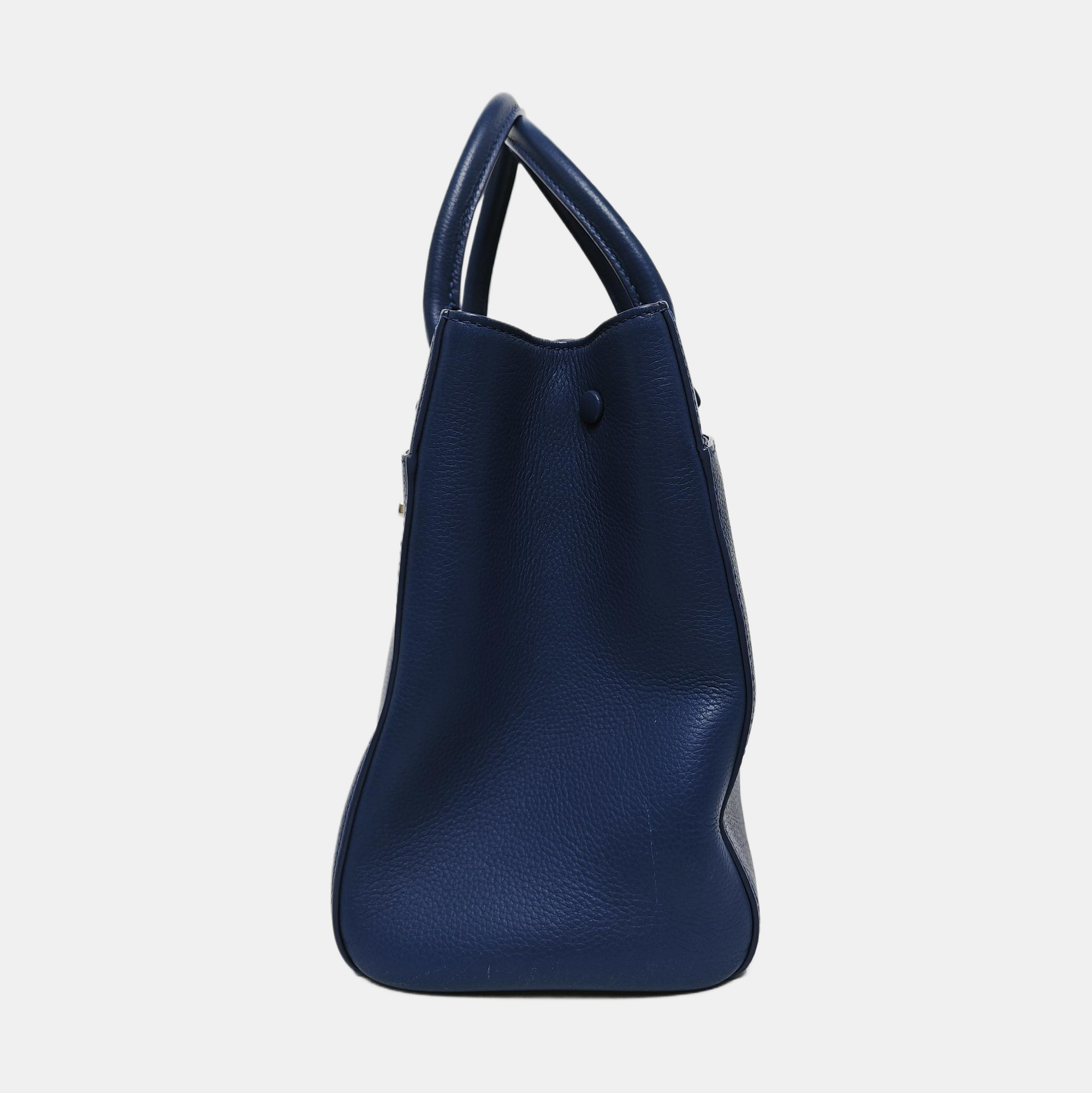 CERF Grained Calfskin Blue