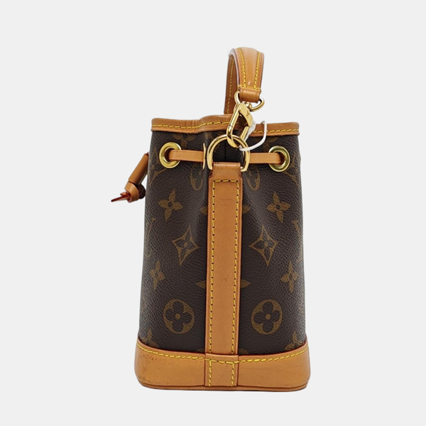 NOÉ Nano Monogram Coated Canvas Brown