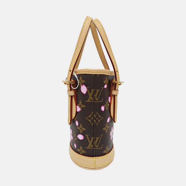 Nano Bucke Nano Monogram Coated Canvas Brown