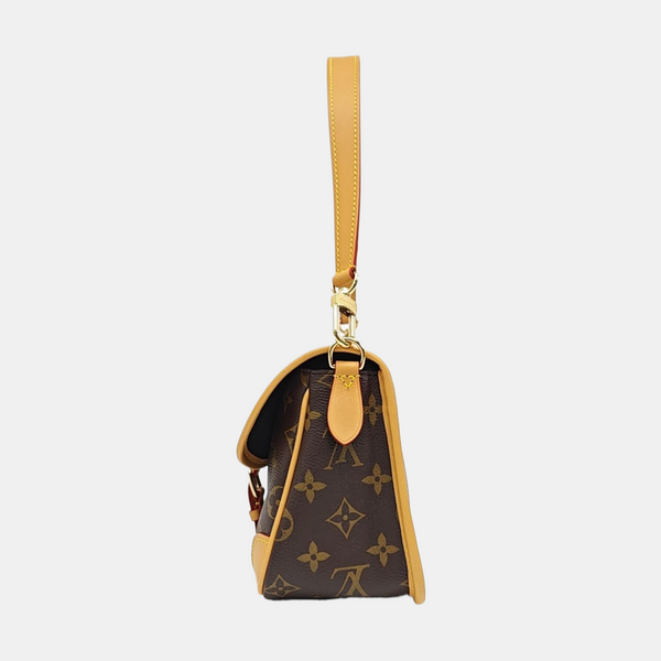 DIANE Monogram Coated Canvas Brown