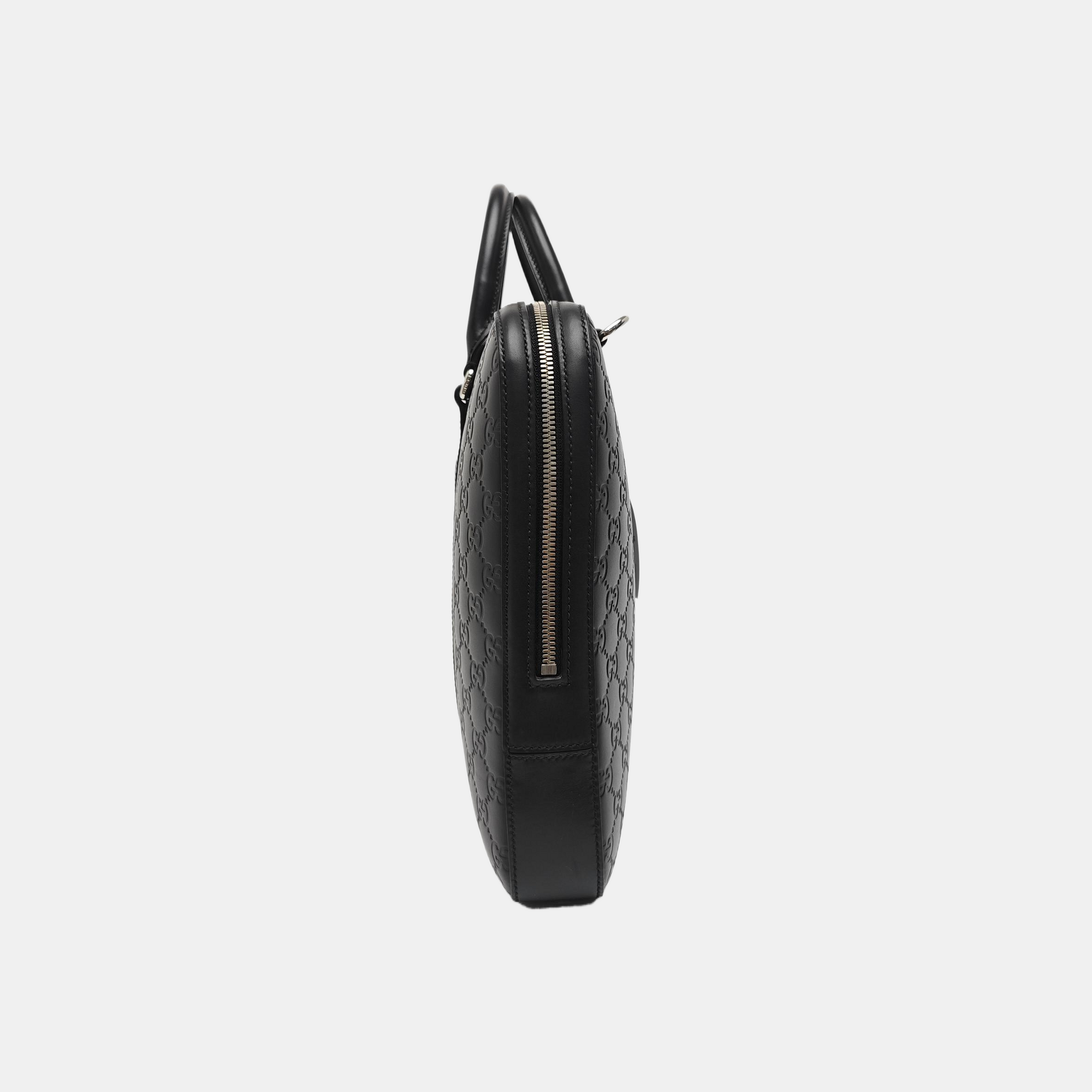 Signature Monogram Calfskin Black