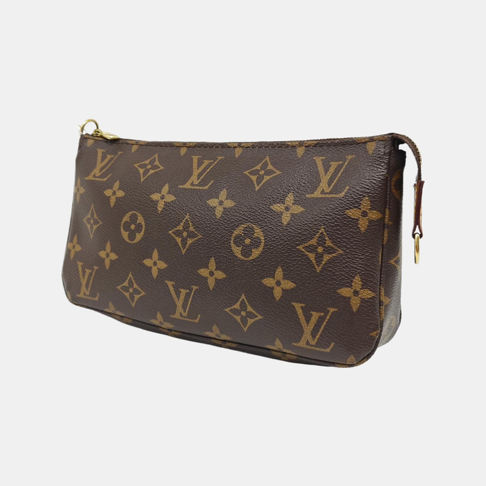 ACCESSOIRES GM Monogram Coated Canvas Brown