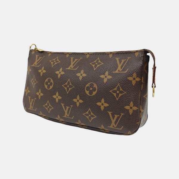 ACCESSOIRES GM Monogram Coated Canvas Brown