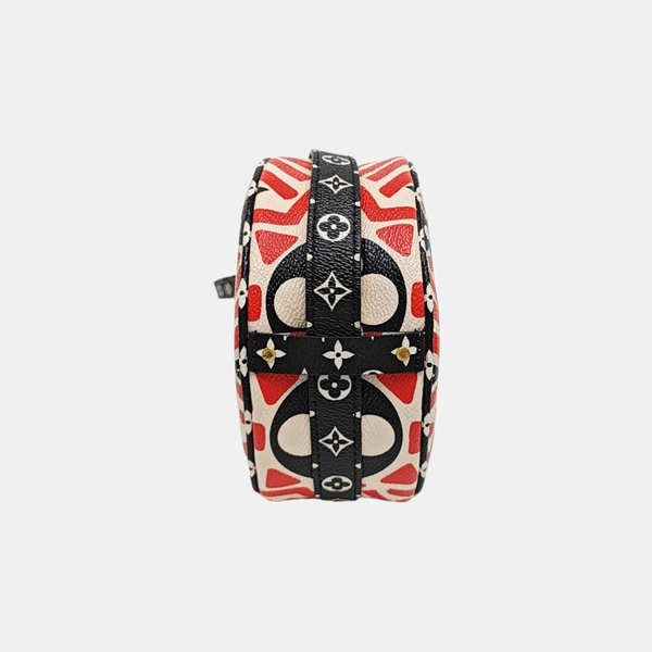 BOITE CHAPEAU PM Coated Canvas Red