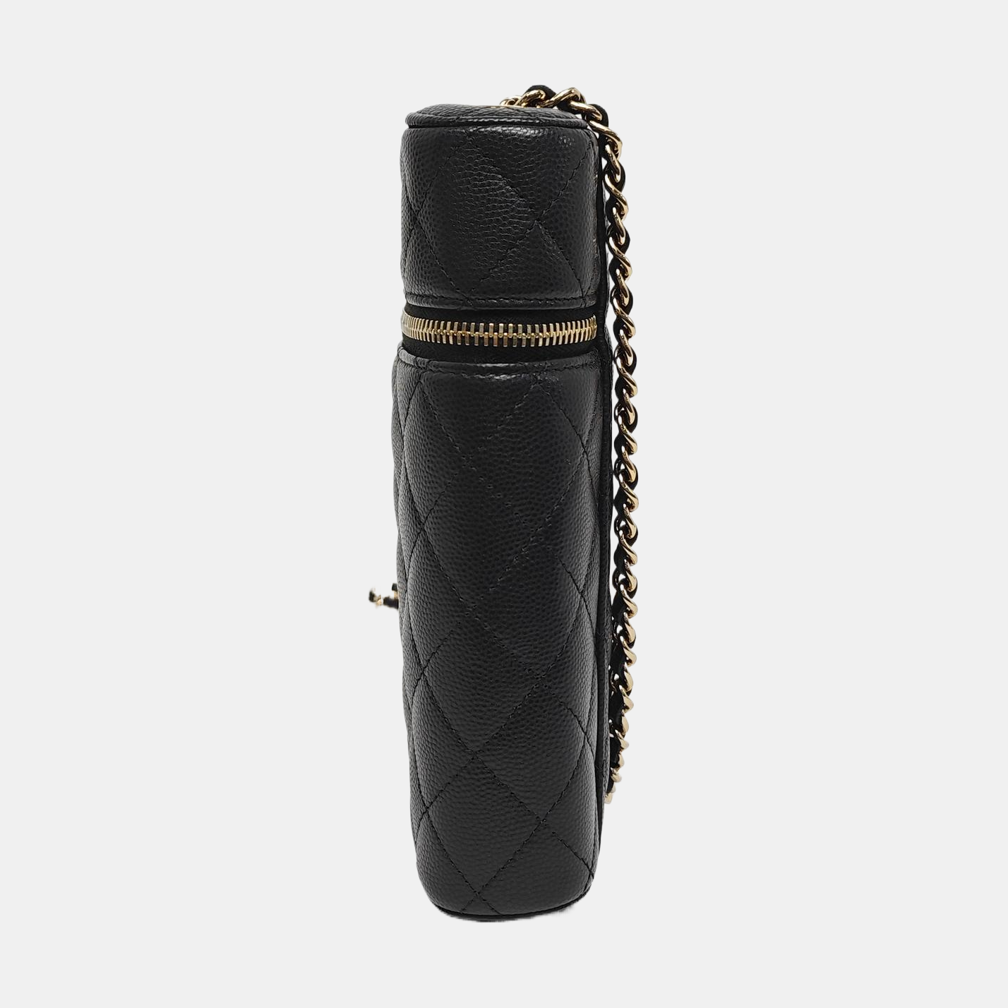Quilted Grained Calfskin Black