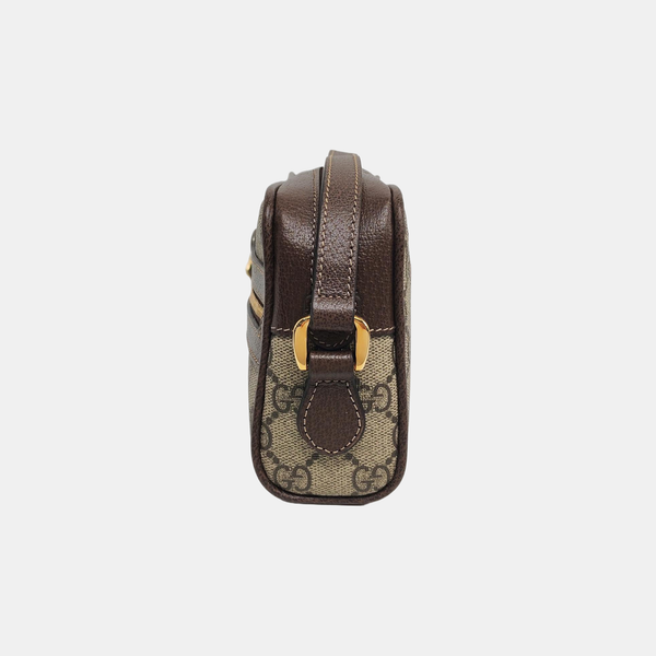 Authenticated pre-owned  Ophidia Mini Monogram Coated Canvas Beige - Shoulder Bag at Looply