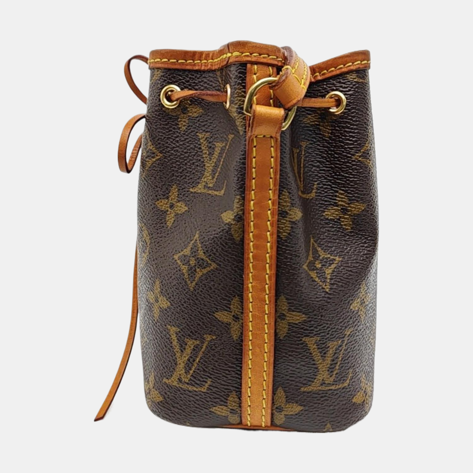 NÉONOÉ Nano Monogram Coated Canvas Brown