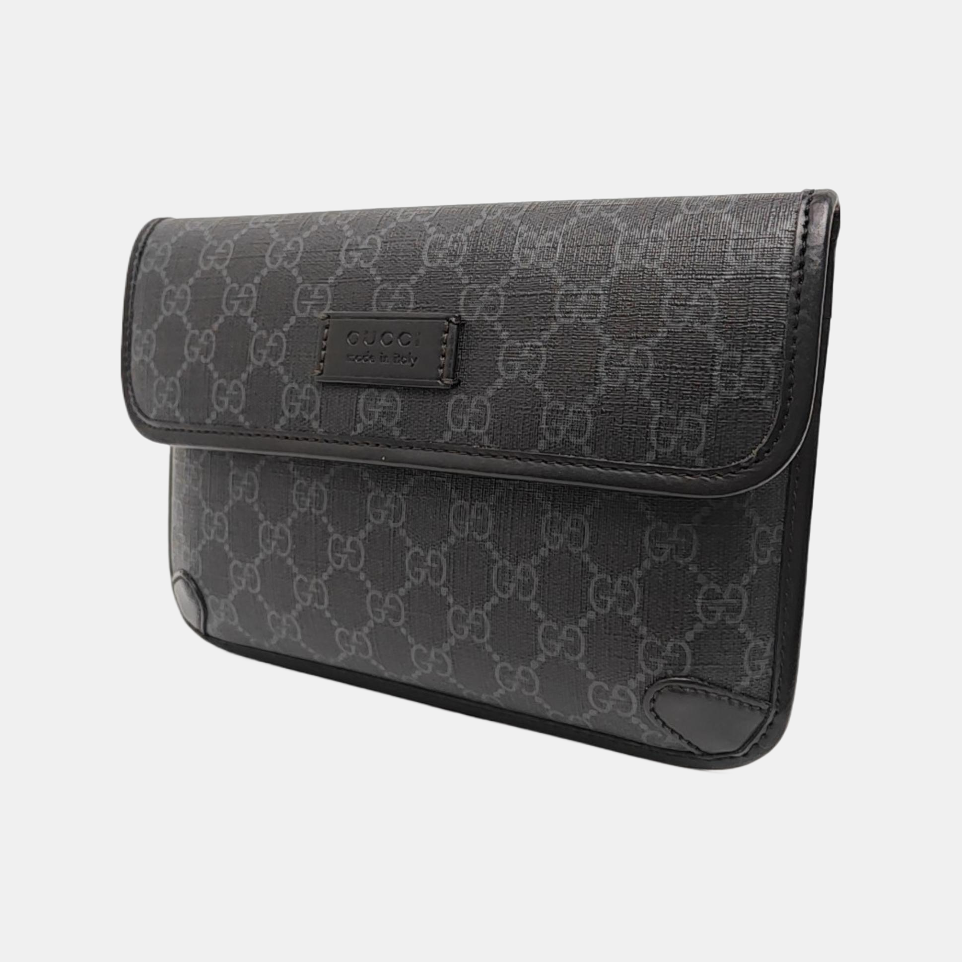 Neo Vintage Monogram Coated Canvas Black