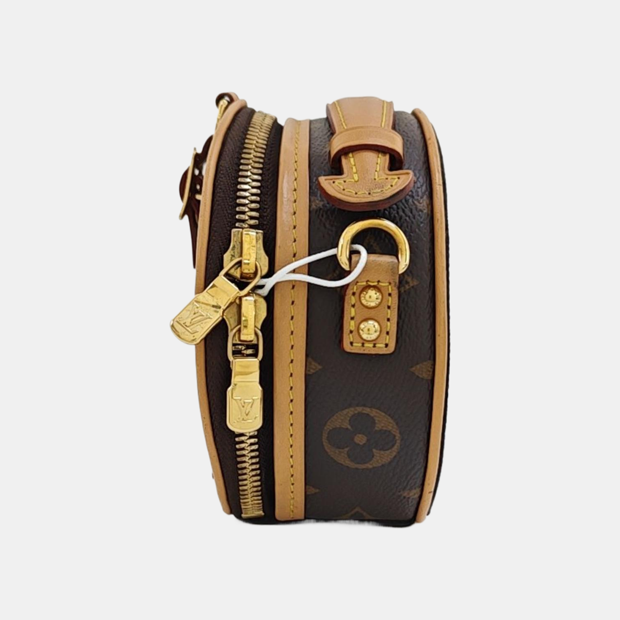 BOITE CHAPEAU Mini Monogram Coated Canvas Brown
