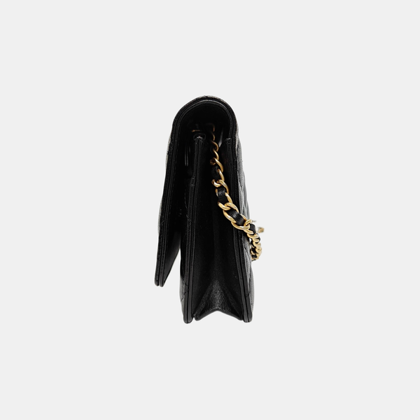 WOC Quilted Lambskin Black