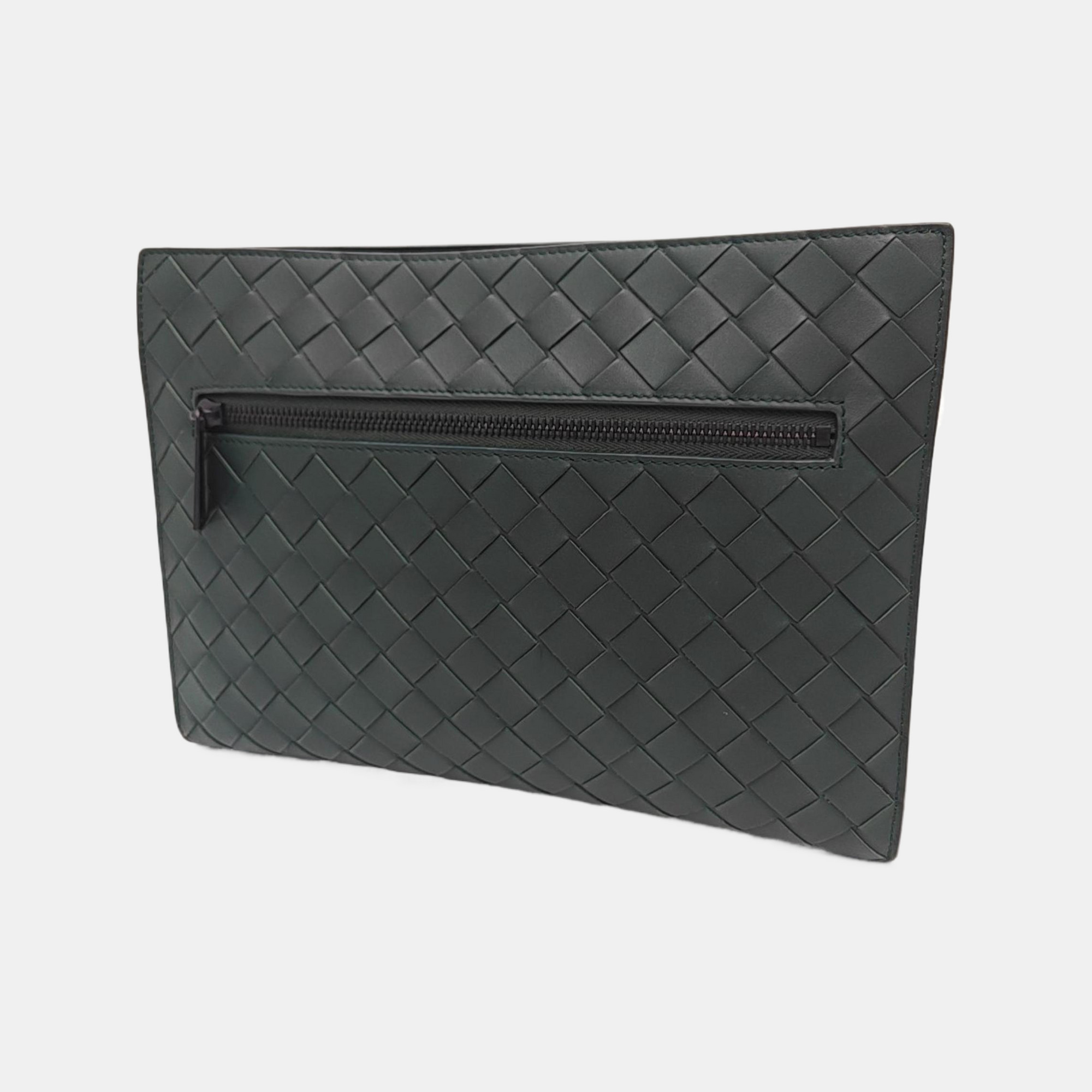 Calfskin Clutch Small Green
