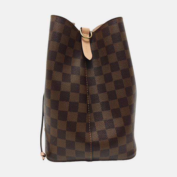 NÉONOÉ MM Damier Ebene Coated Canvas Brown