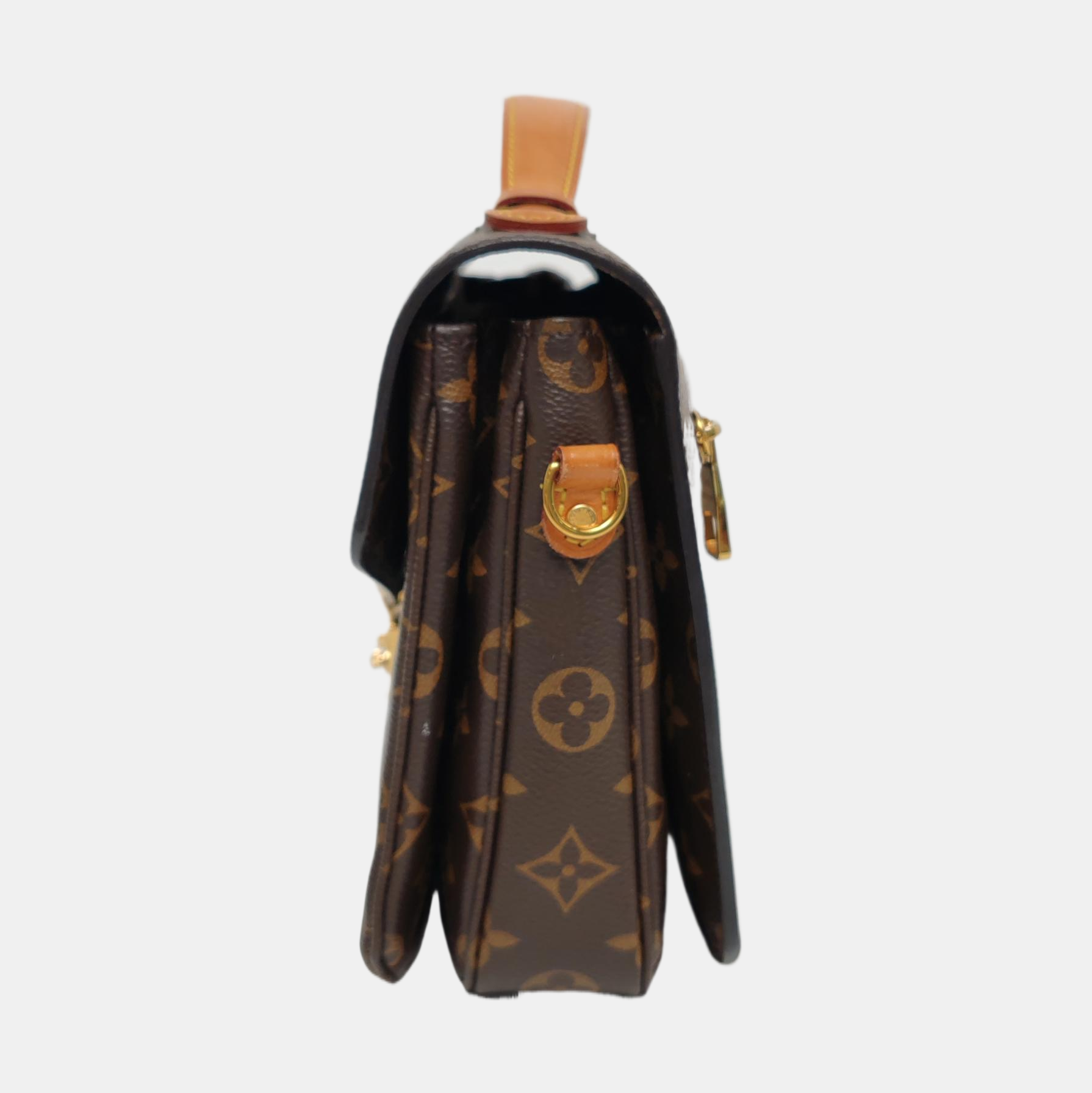 MÉTIS MM Monogram Coated Canvas Brown