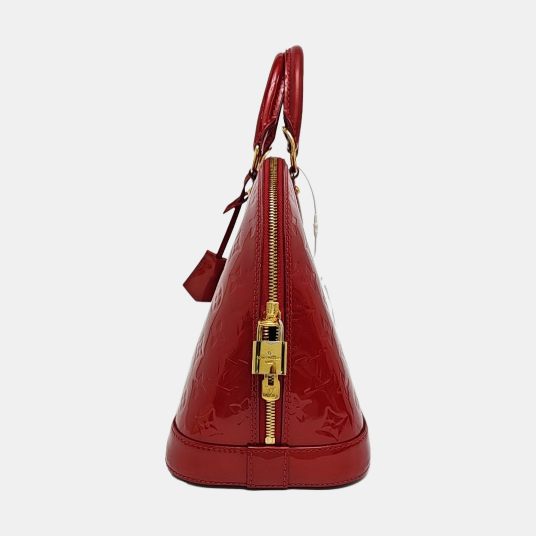 ALMA PM Monogram Patent Leather Red