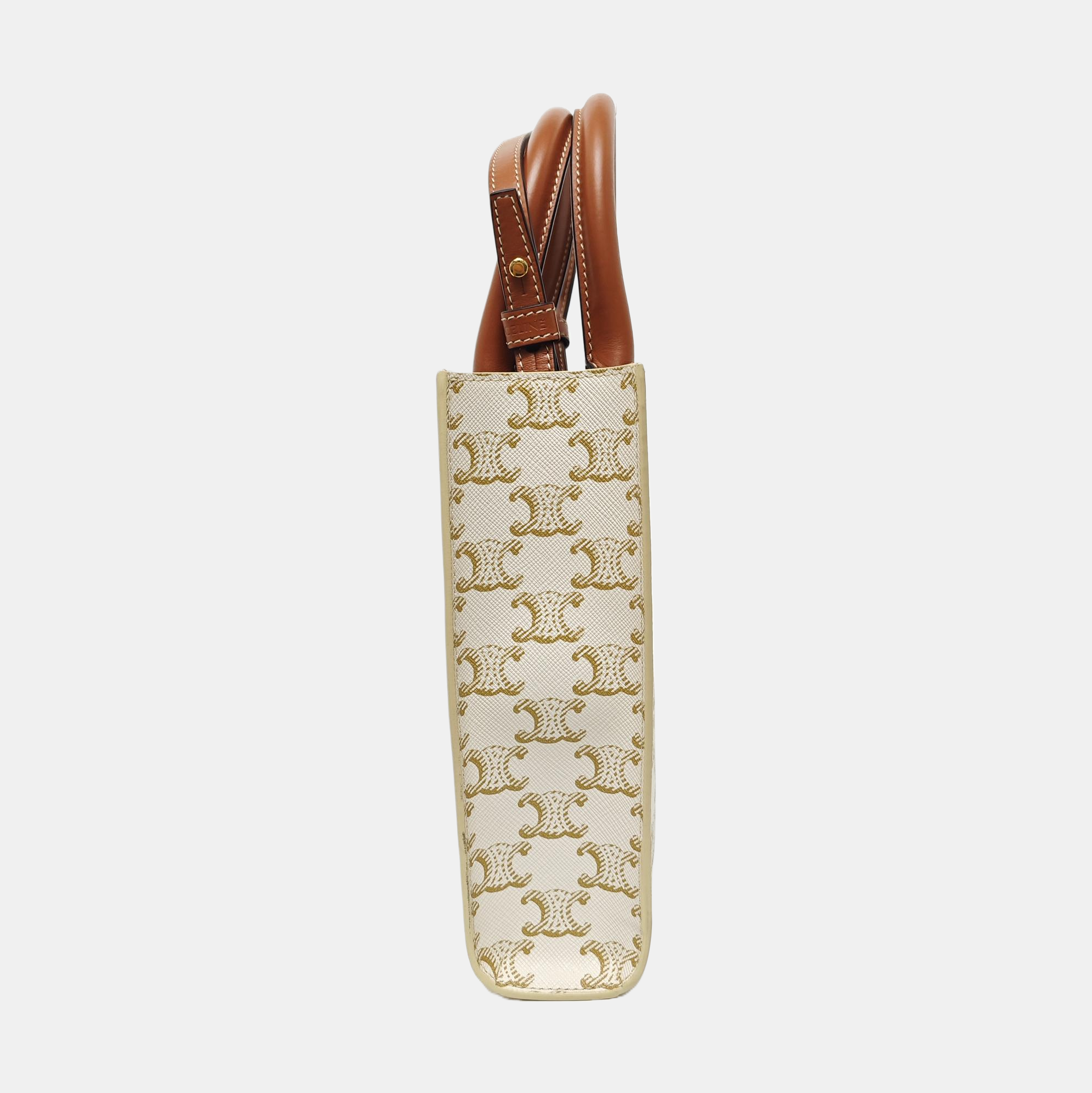 CABAS CELINE Mini Coated Canvas White