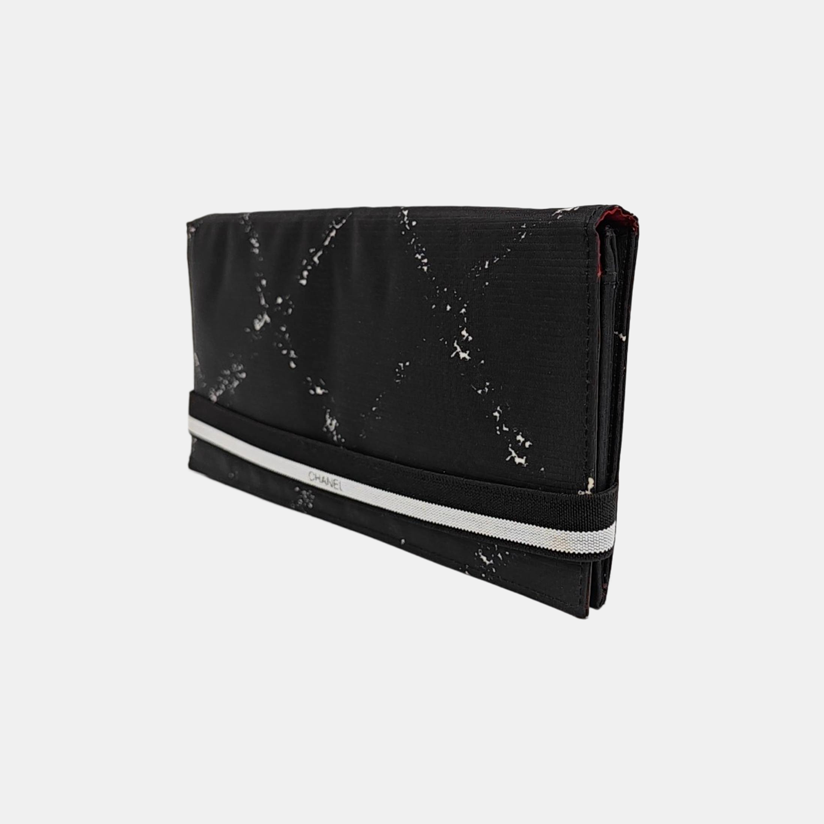Quilted Nylon Wallet Black