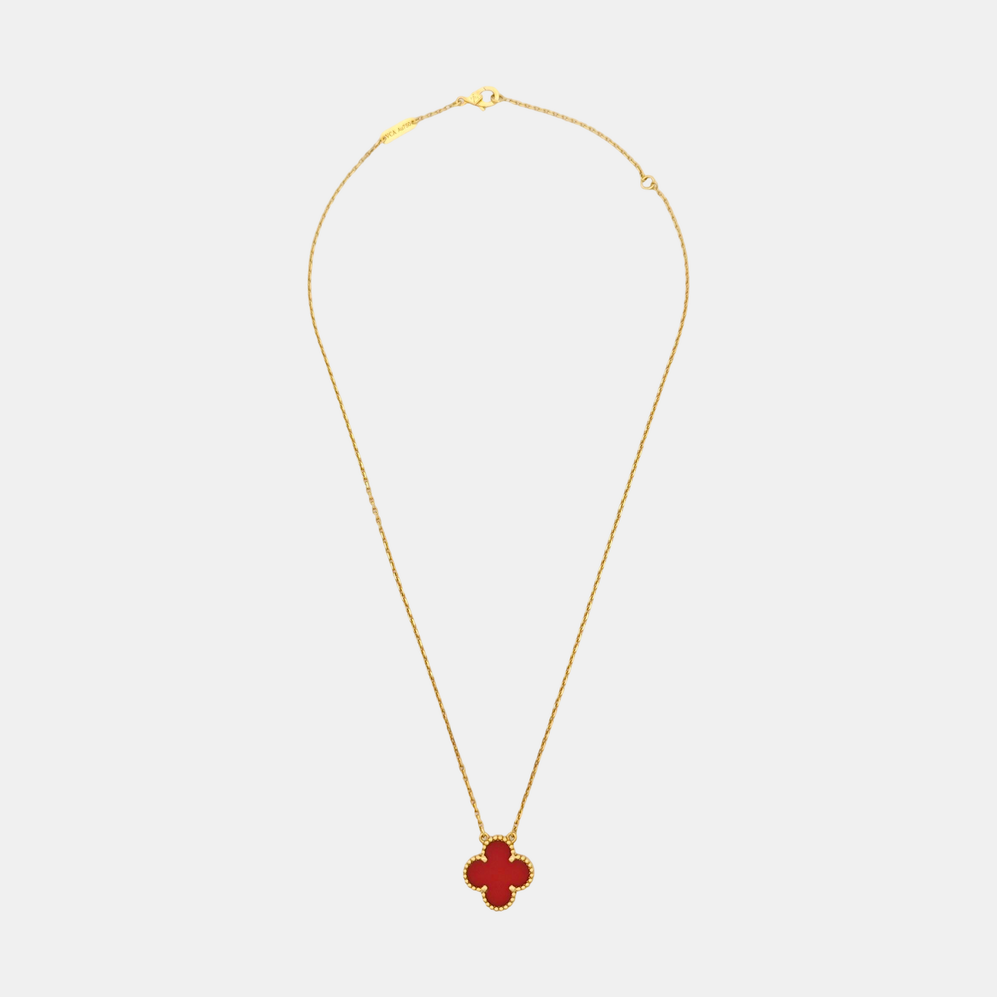 Vintage Alhambra 18k Gold Necklace