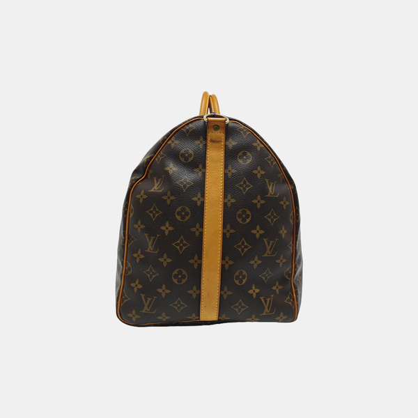 SAC SOUPLE 55 Monogram Coated Canvas Brown