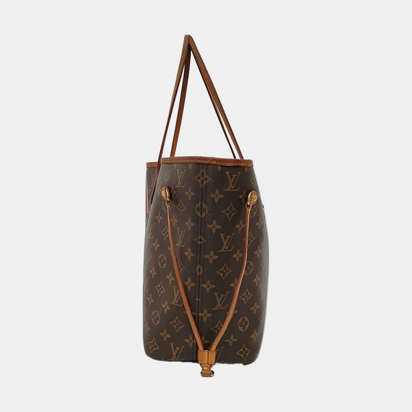 NEVERFULL MM Monogram Coated Canvas Brown