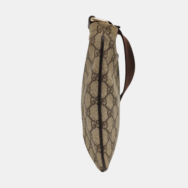 Monogram Coated Canvas Crossbody Bag Beige
