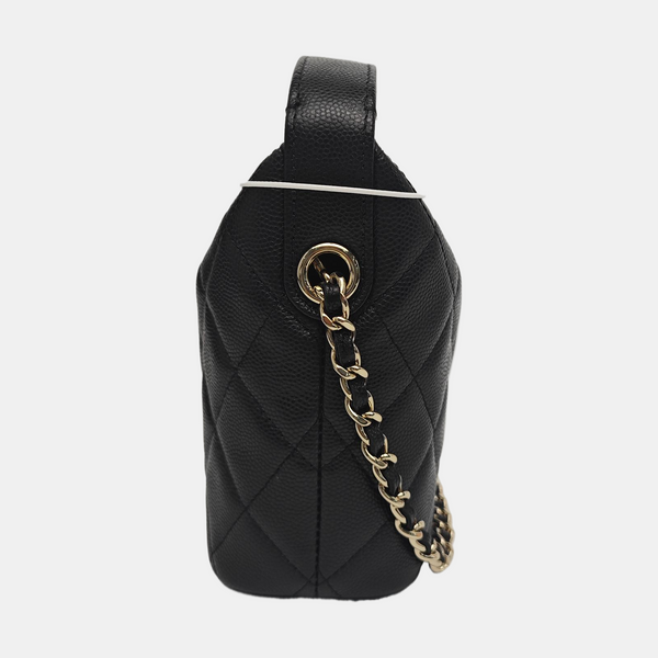 HOBO Quilted Grained Calfskin Black