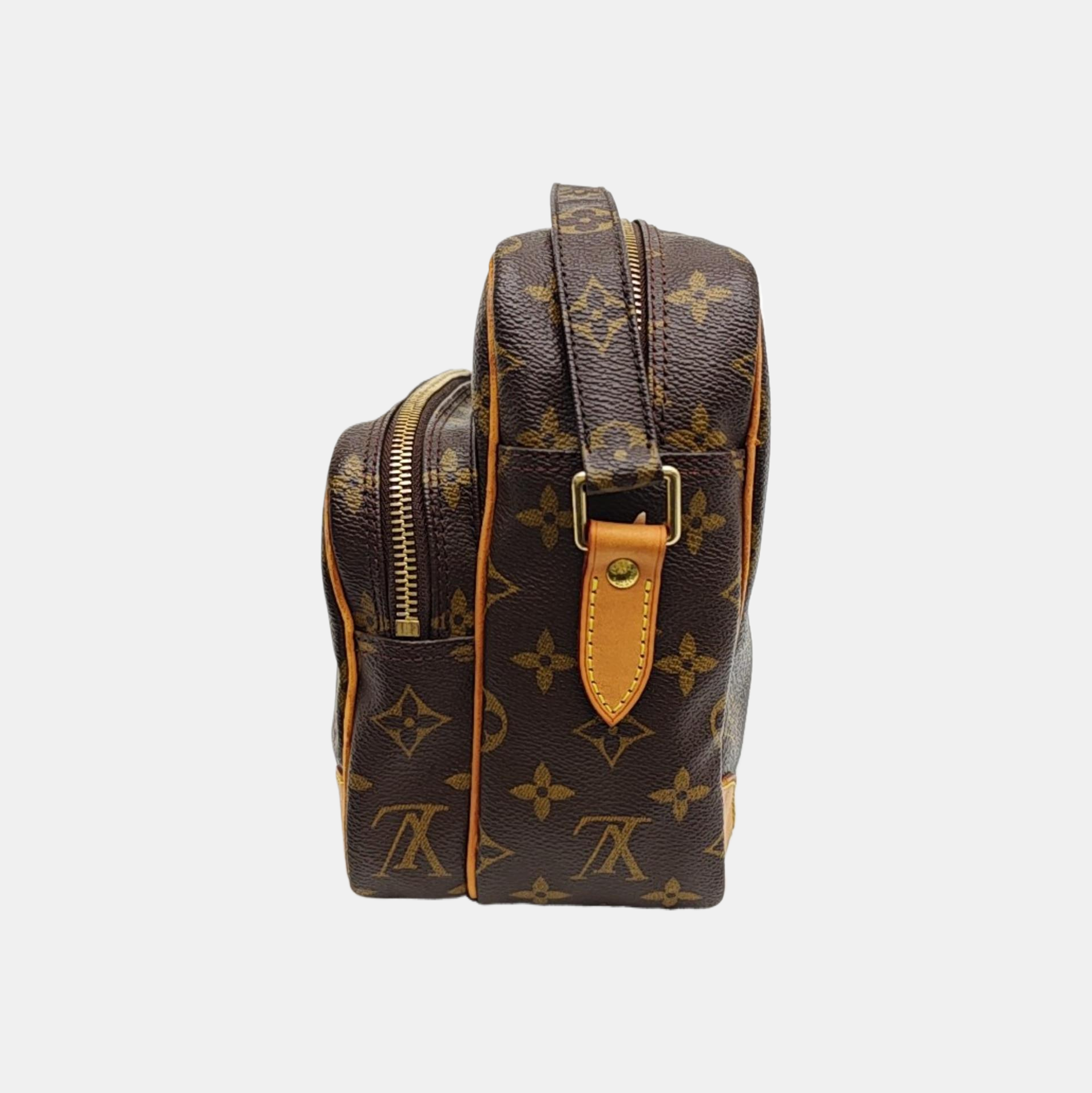 Nile Monogram Coated Canvas Brown
