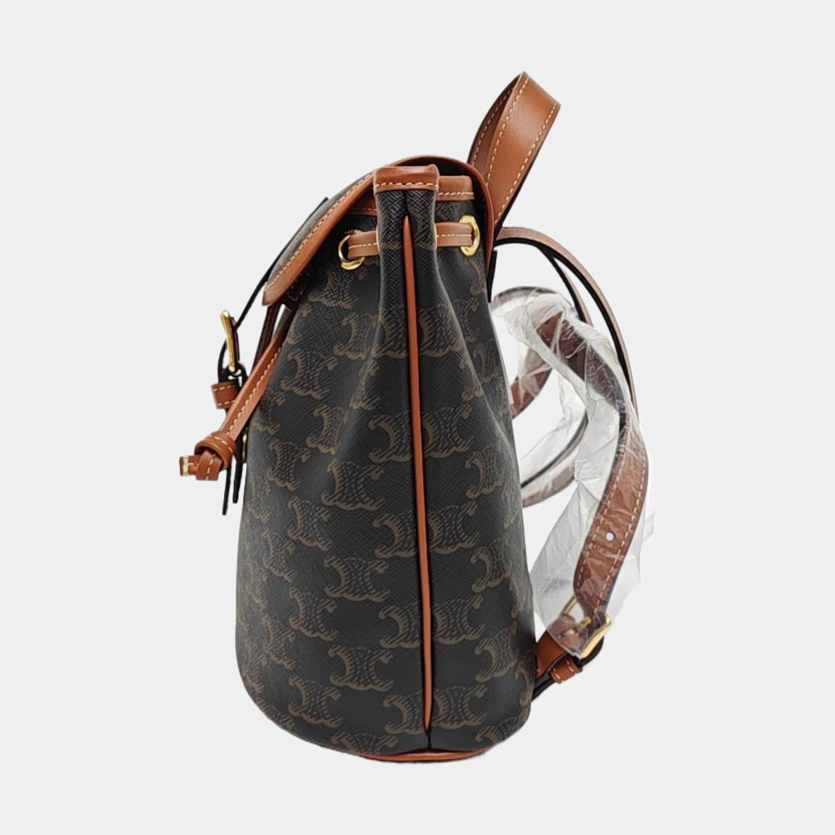 TRIOMPHE Mini Coated Canvas Brown