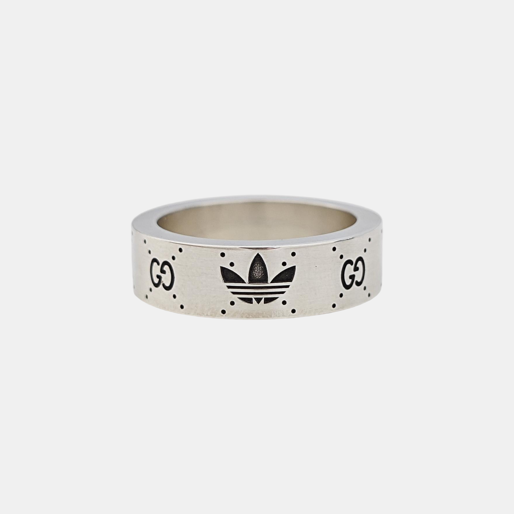 Adidas X Gucci 925 Sterling Silver Ring HK 13