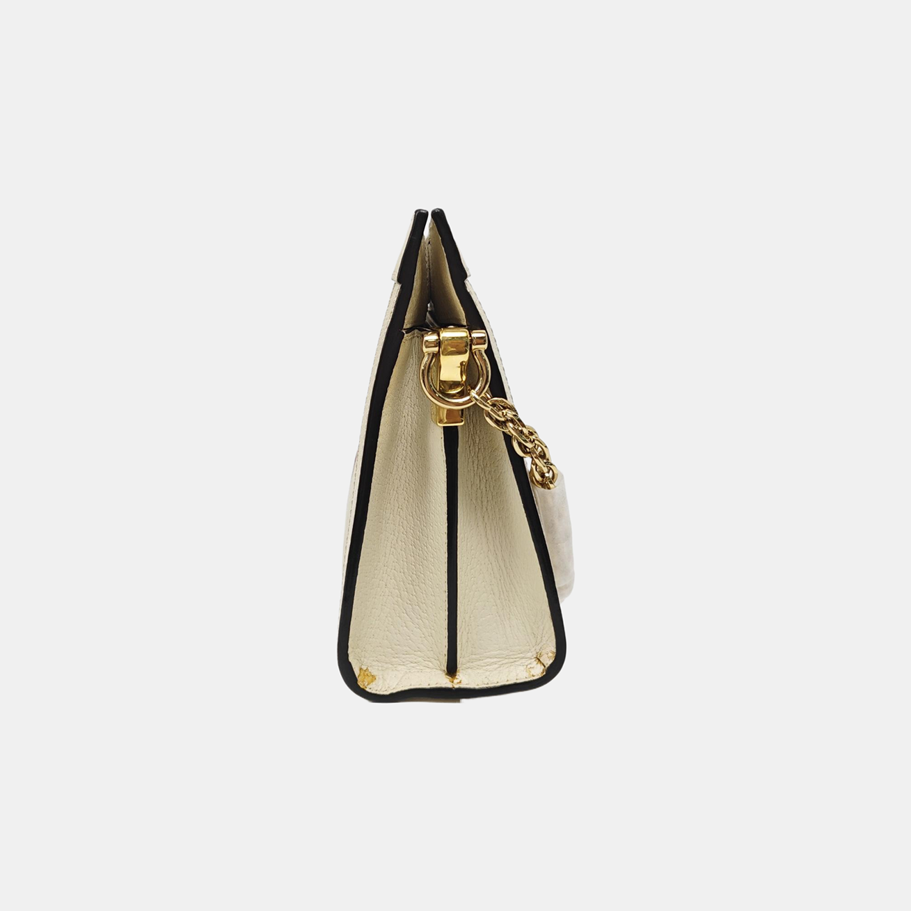 Ophidia Small Calfskin White