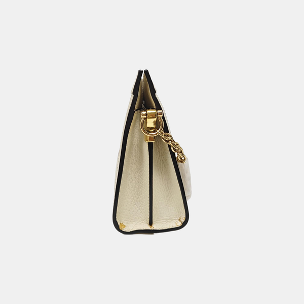 Ophidia Small Calfskin White