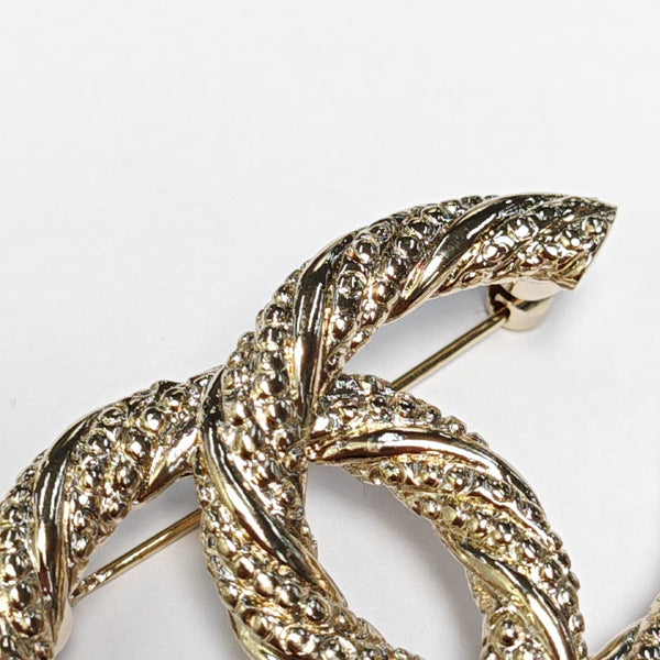 Metal Gold Brooch