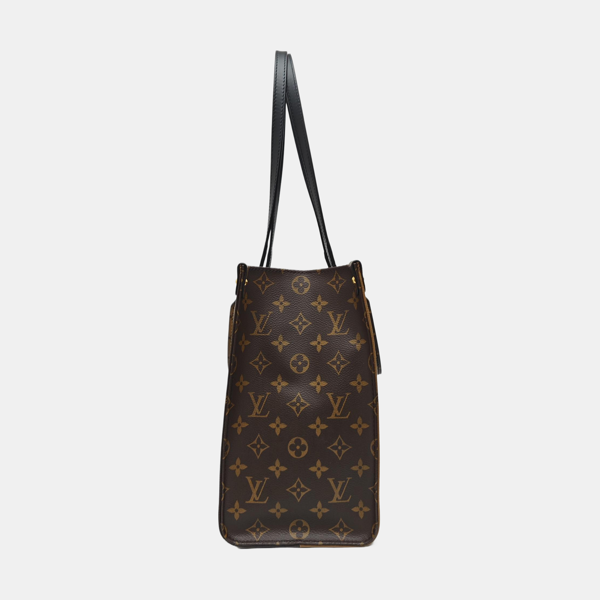 ONTHEGO MM Monogram Coated Canvas Brown