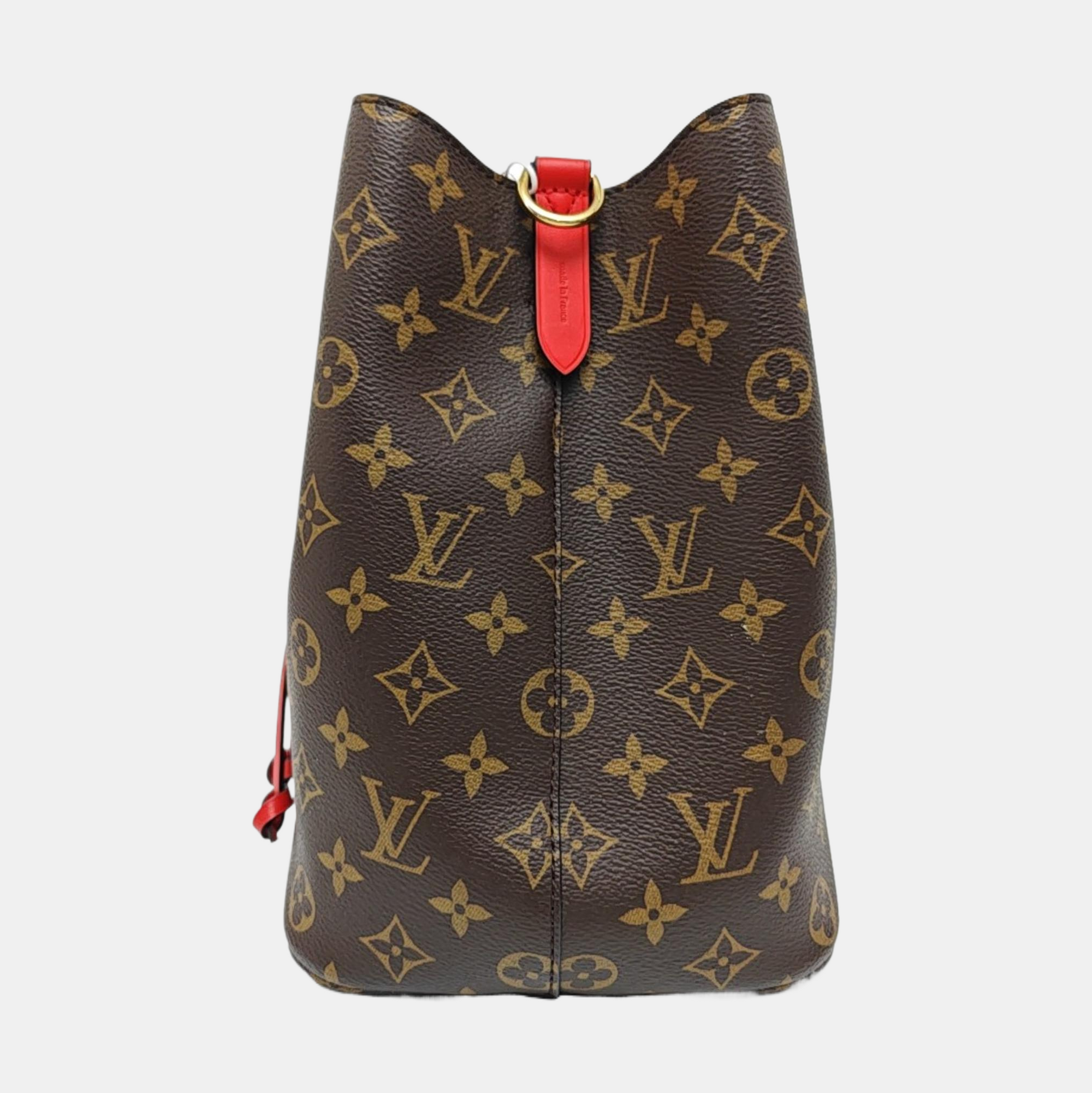NÉONOÉ MM Monogram Coated Canvas Brown